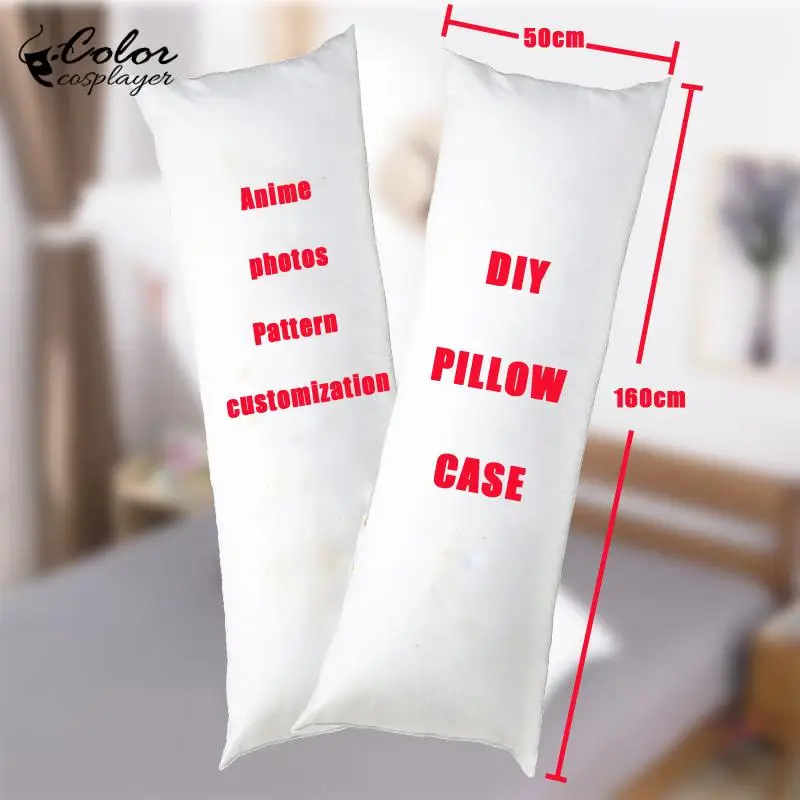 Color Cosplayer Double Side Print Hugging Body Pillow Case Anime Diy Dakimakura Cosplay Custom Soft Pillow Cover Otaku Gift