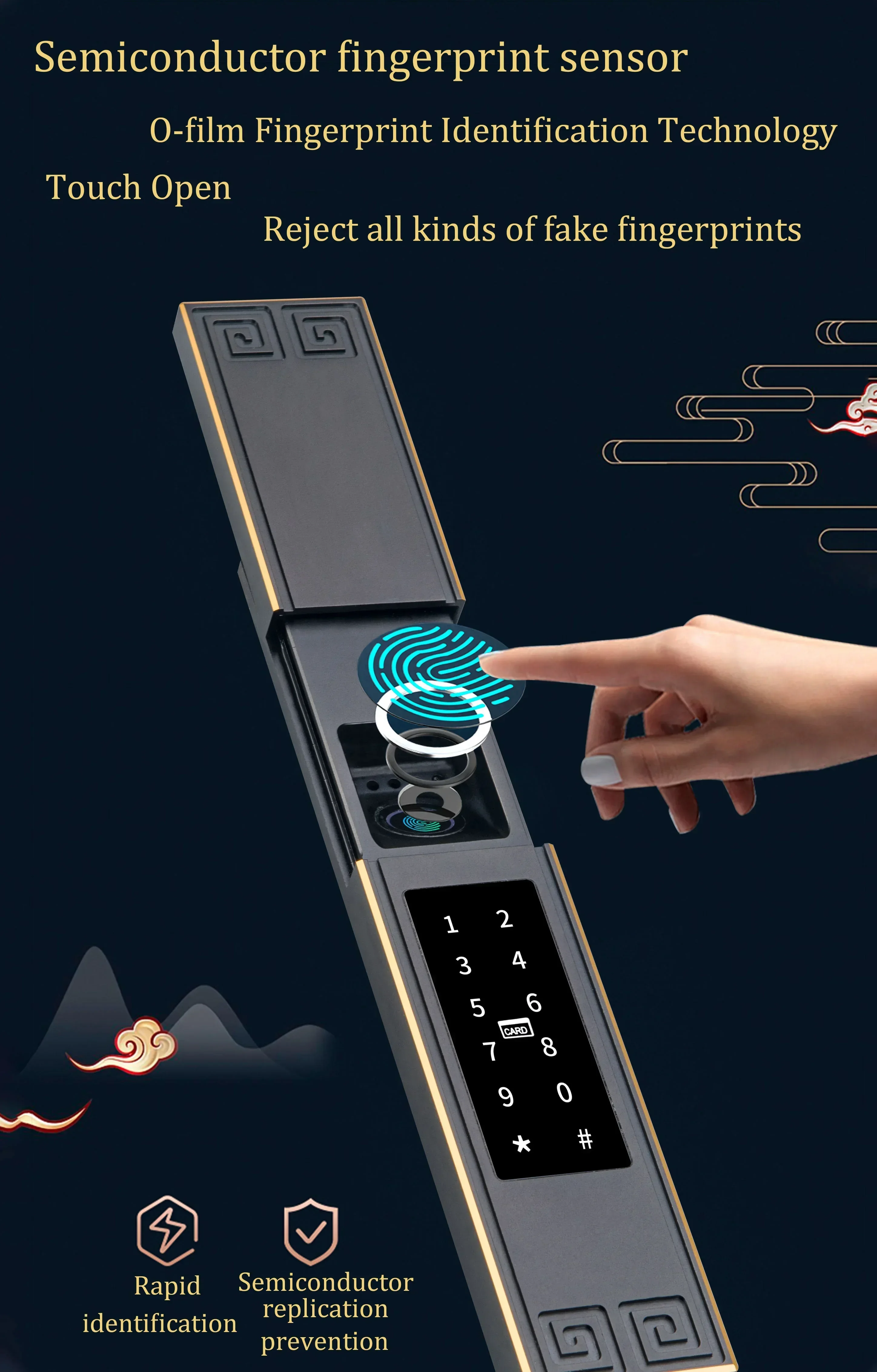 Cheap And Fine Waterproof S615 High Security Smart Locks Rainy Day Password Outdoor Digital Smart TTLOCK Home Door Lock For Vil