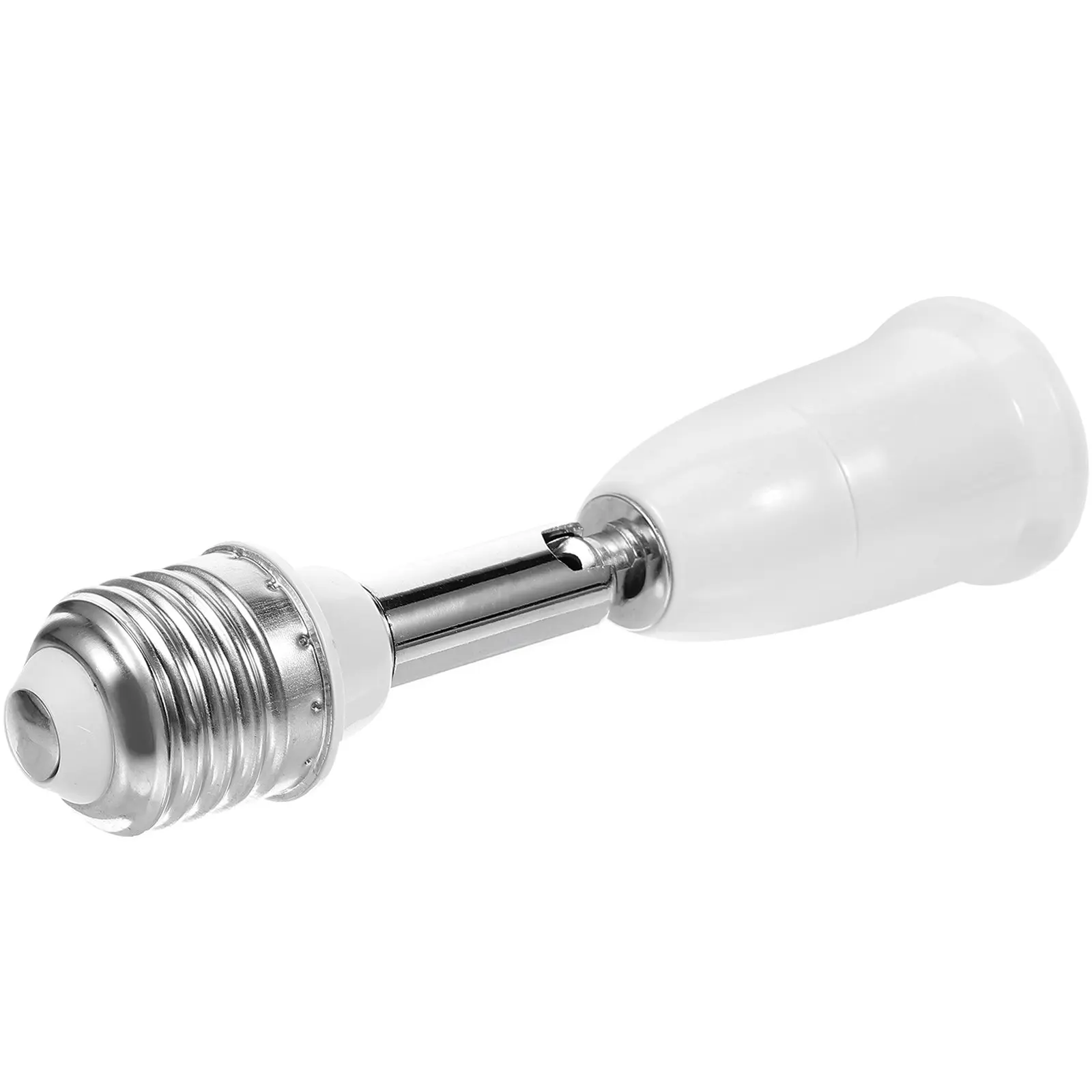 E27 Light Socket Extender Flexible 360 Degree Swivel Bulb Base Adapter ABS Lamp Holder Converter