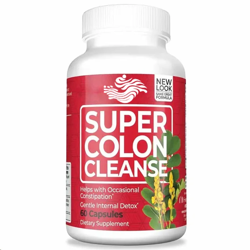 Super Colon Cleansing For 10 Days With Gentle Detoxification, Made Of Psyllium Husk, Digestive Support, 60 Capsules