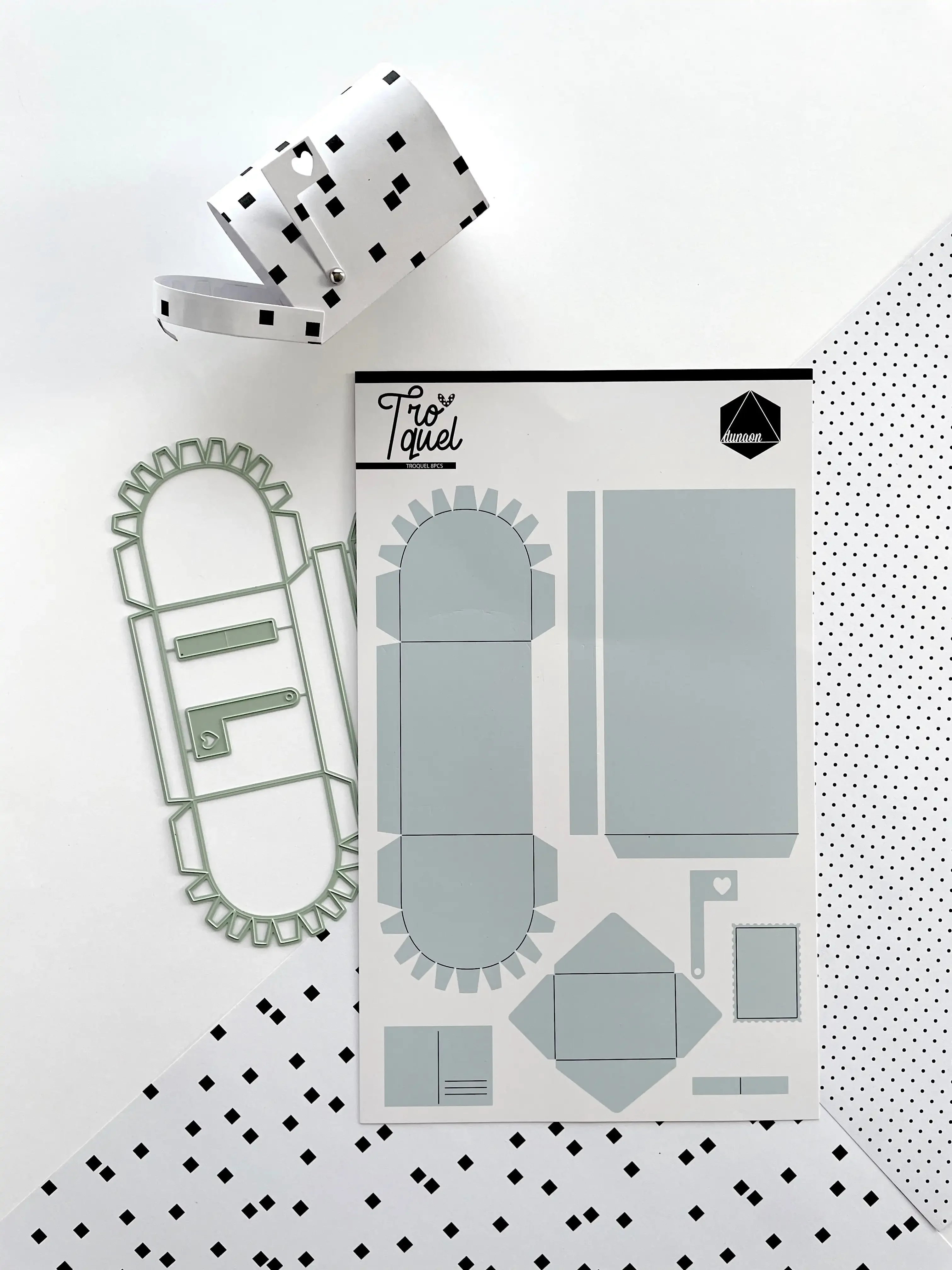 Lowercase Alphabet Walnut Box House Metal Cutting Dies Slimline Essentials Scrap Booking Card Stencil Cut Die for DIY Handmade view 4