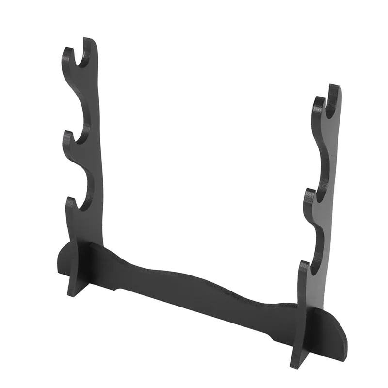 ABLN-5X 3 camadas samurai espada katana suporte suporte rack display preto