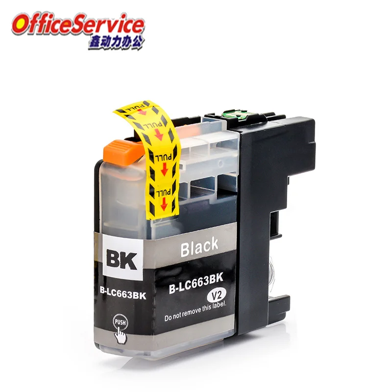 LC663 LC663BK Ink Cartridge Compatible For Brother MFC-J2720  MFC-J2320 printer  with chip full ink
