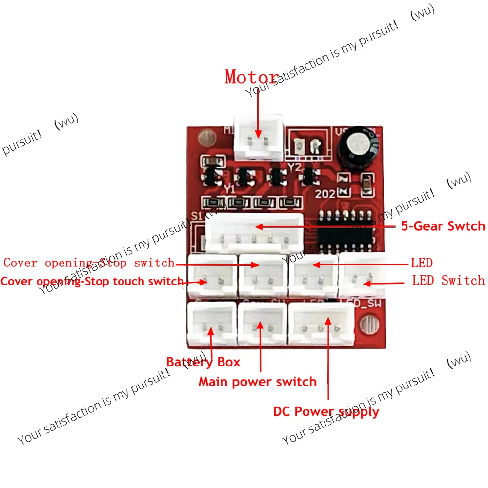 ZOCI-DC 3V Turntable Motor Control Mainboard Watch Shaker Winding Box Accessories For 1/2/3/4 Motors Watch