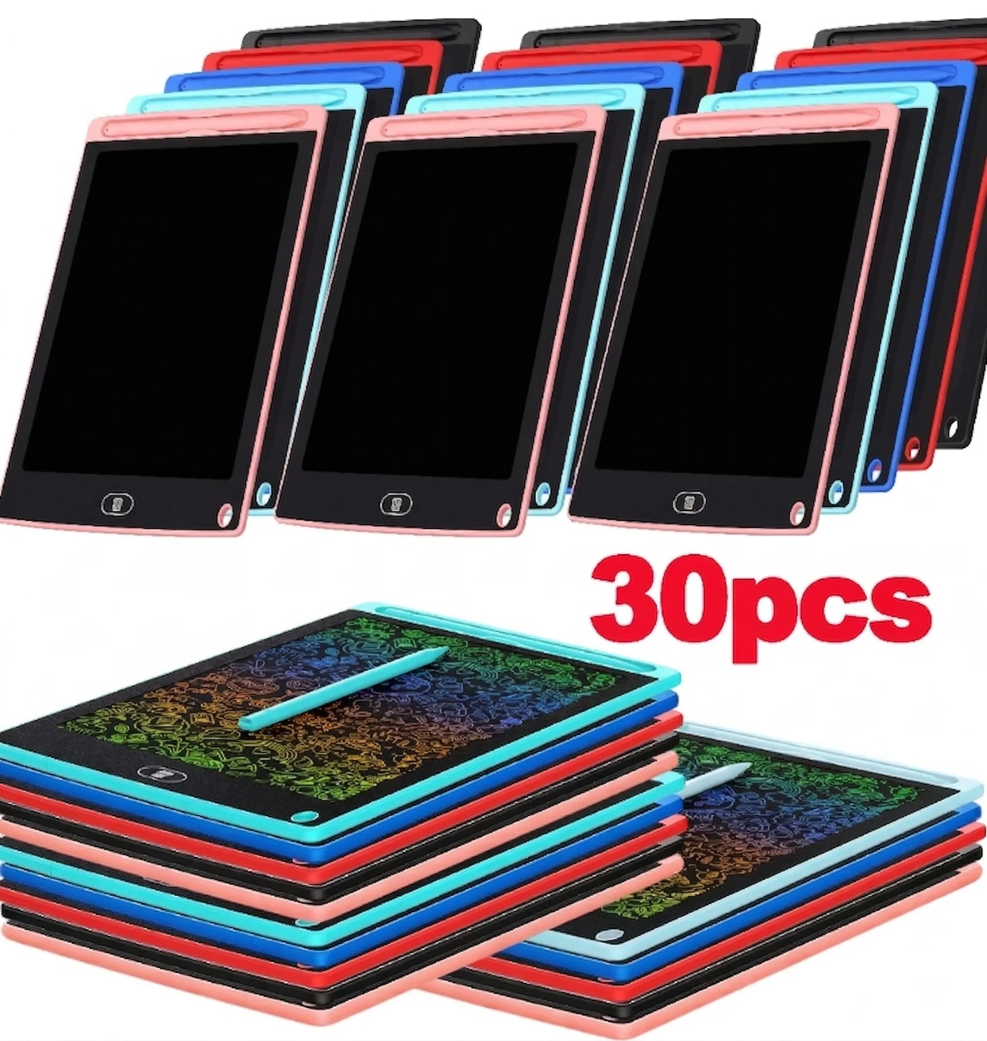 

30 шт. 8,5-дюймовых ЖК-планшетов для рисования, многоразовые стираемые доски для рисования для детей, электронный планшет для рисования, обучающая игрушка в подарок