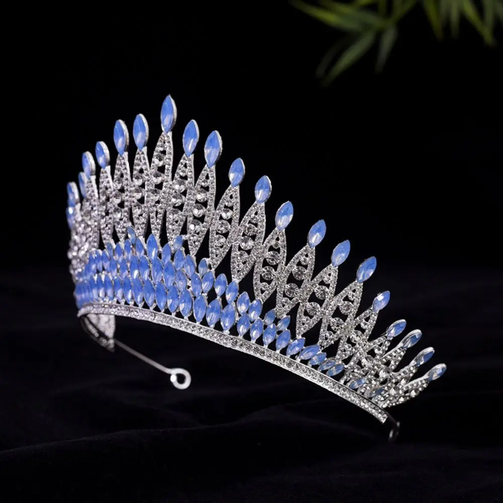 الفاخرة الباروك الملكة التيجان أنيقة تألق الزفاف أغطية الرأس خمر لامعة سبيكة الأميرة تاج المرحلة العروض
