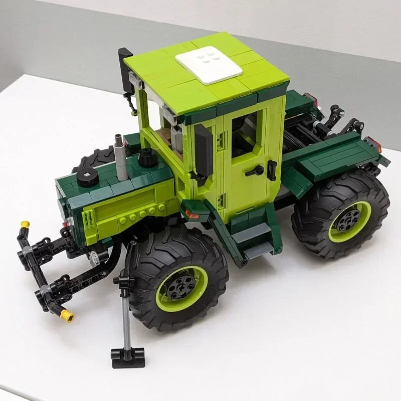 

Building Block MOC-57525 Agricultural Machinery Vehicle Tractor MOC-62767 with Drawbar Three-way Dump Truck Christmas Toy Gifts
