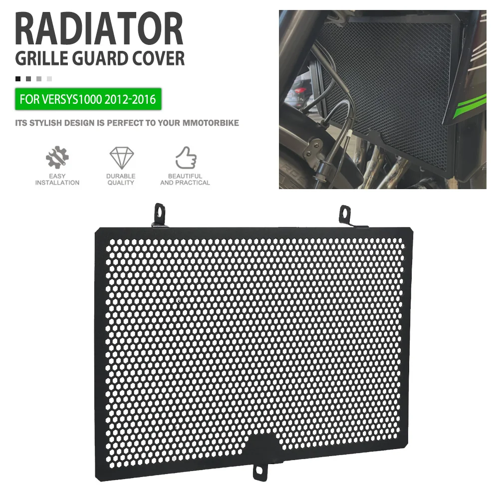 

Radiator Guard For Kawasaki Versys1000 2012 2013 2014 2015 2016 CNC Motorcycle Radiator Grille Cover Protector Accessories