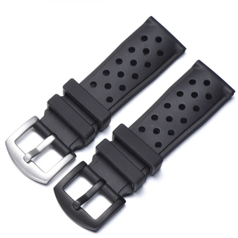 22mm Silicone Strap for Tag Heuer Racing F1 WAZ2113 Series Men Women Sport Wristband Universal Bracelet Diving Rubber Watch Band