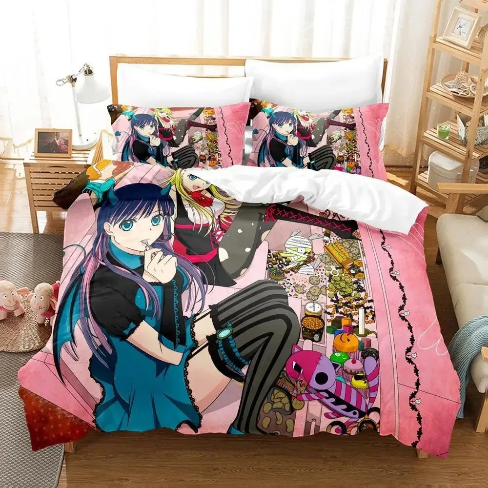 

New 3d Print Anime Panty & Stocking with Garterbelt Bedding Set Cartoon Girls three-piece set Adult Kid Bedroom Duvet cover Sets