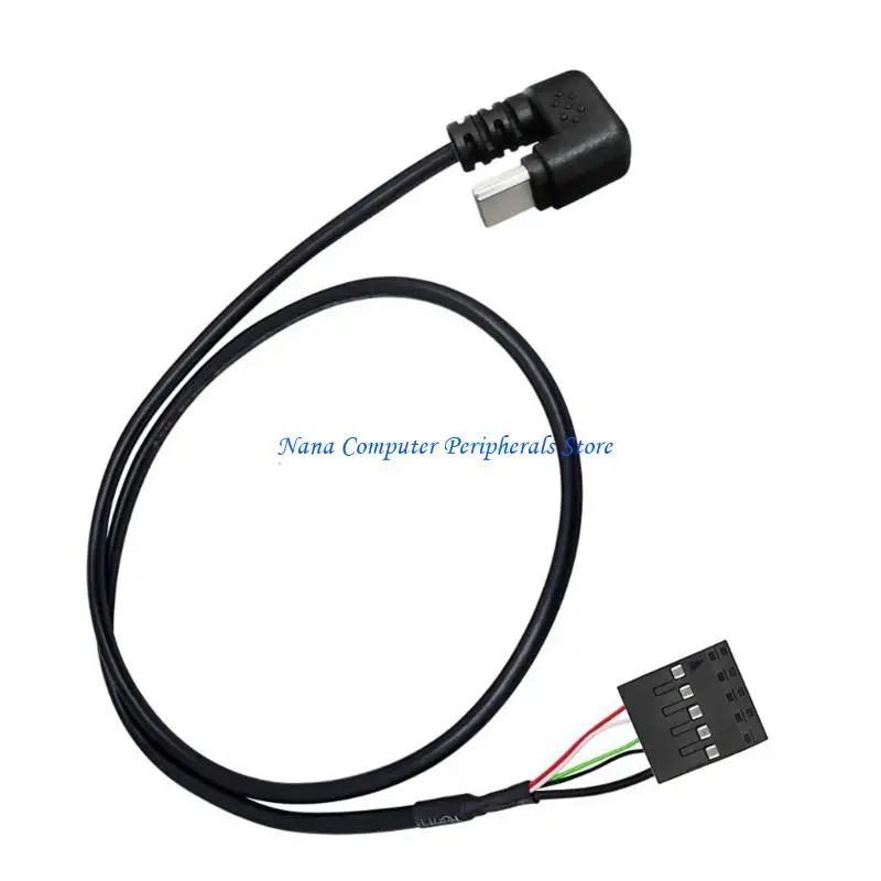 F68C USB Type C Panel Header Wire, 50Cm for Desktop USB2.0 Internal Link