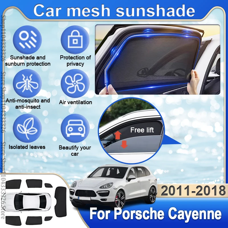 

Car Sunshade Curtain Window Uv For Porsche Cayenne 92A E2 2011 2012 2013 2014 2015 2016 2017 2018 Magnetic Protection Sun Visor