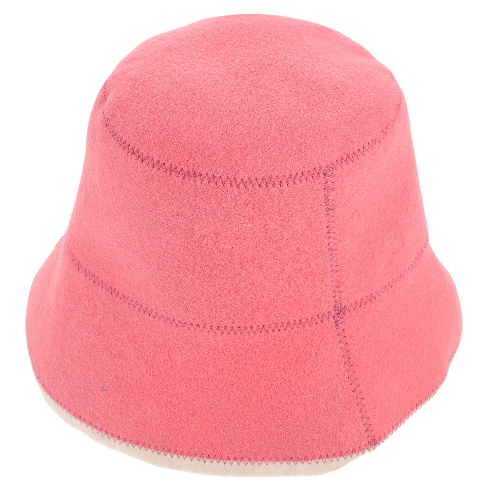 

Woolen Sauna Hat Thick Absorbent Natural Wool Felt Russian Style Bath Cap Saunas Hair Protection Cap
