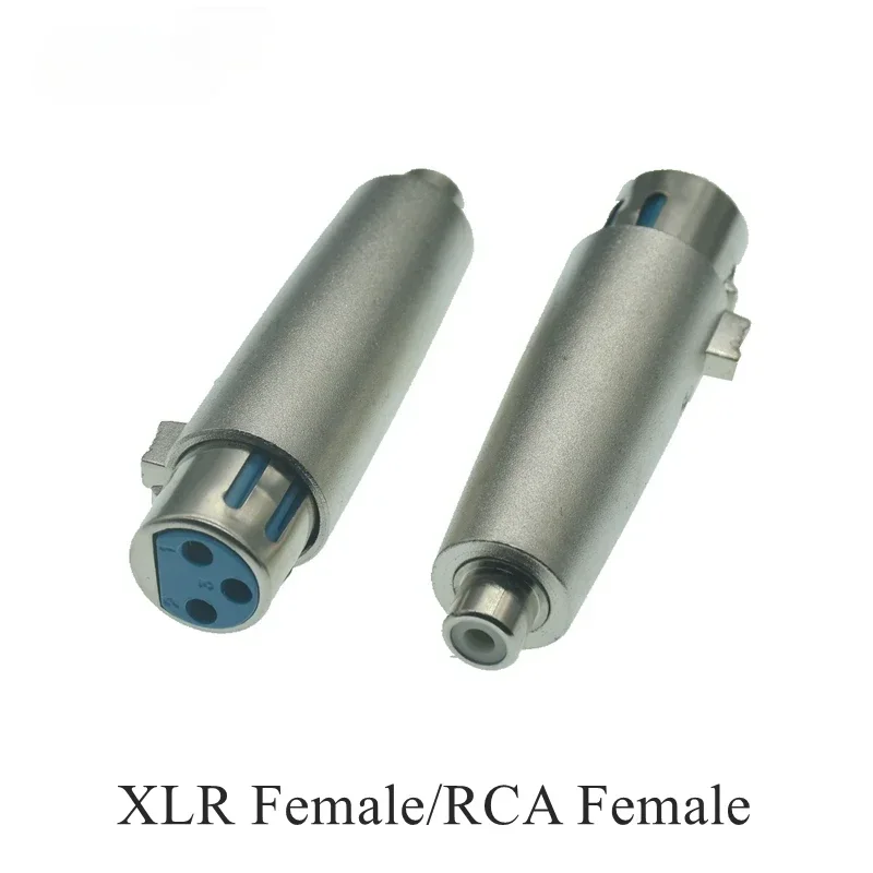 3Pin XLR żeński do 6.35mm męski Mono Jack ołowiany mikrofon 3pin XLR męski na RCA żeński lider Adapter niklowany