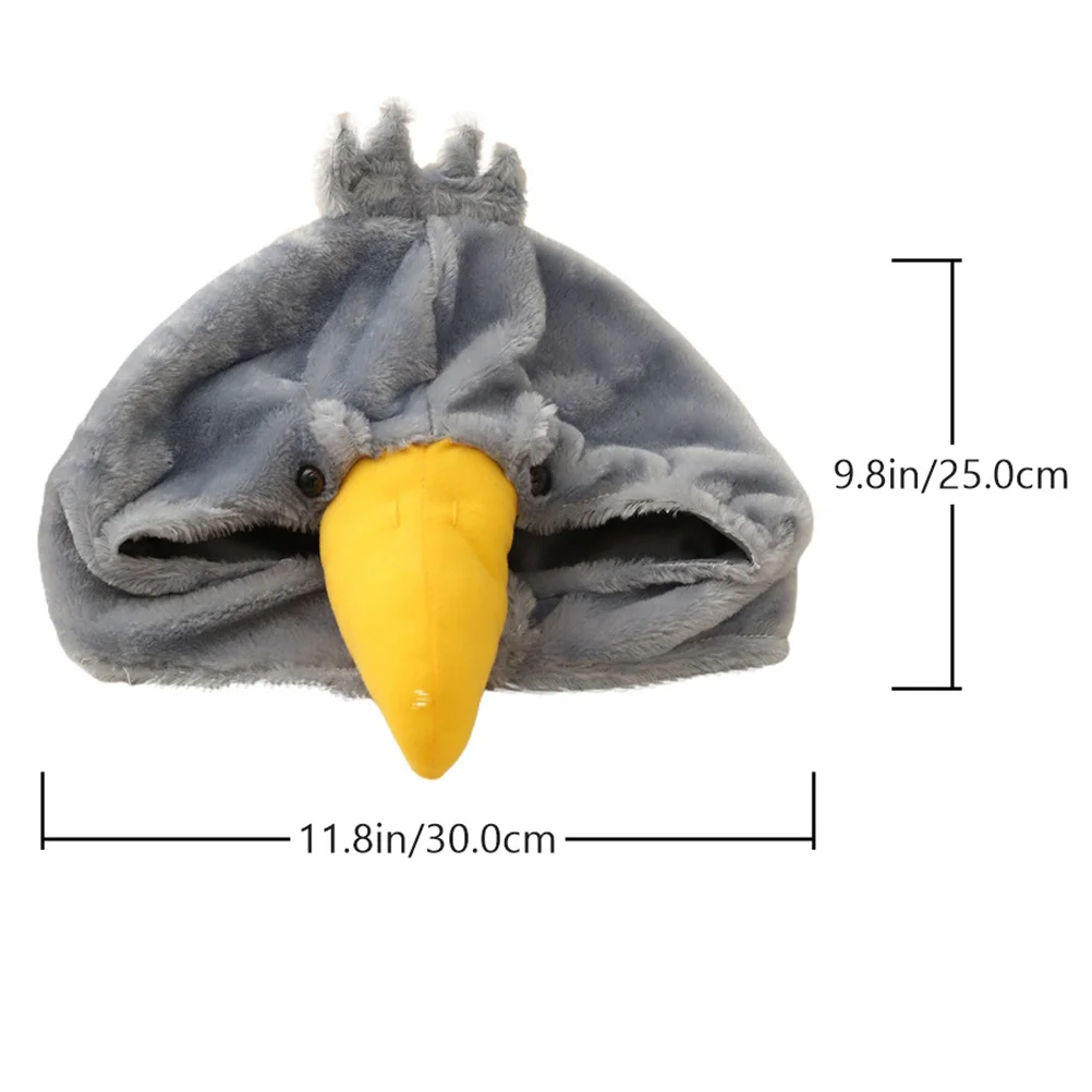 1 قطعة غطاء رأس الطيور الفم الكبير لينة حفلة كرنفال حفلة تنكرية مهرجان لعب الأدوار أداء الرقص فريد زي التبعي #6