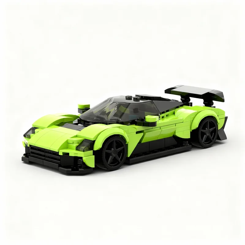 

340PCS MOC City Champions Super Car Aston Martin Valhalla Model Technology DIY Creative Building Blocks Display Birthday Gift