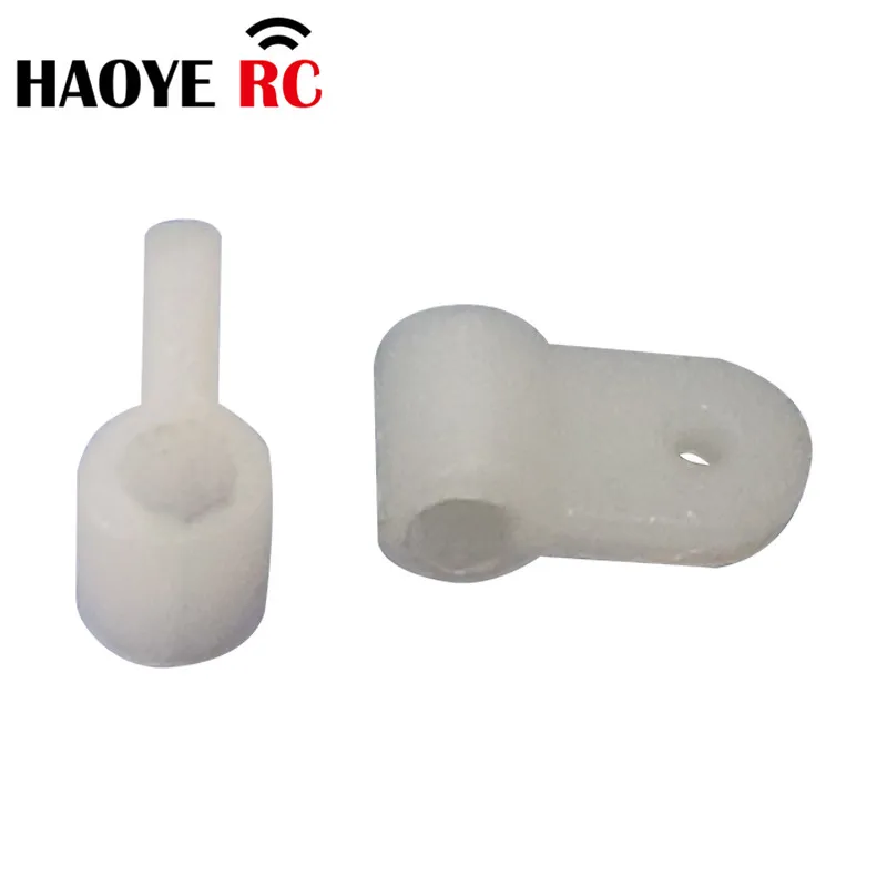 Haoye-nudillo de cabeza de suspensión, Conector de brazo de dirección de nailon, Color basculante, Blanco/Negro, accesorio de repuesto para Avión