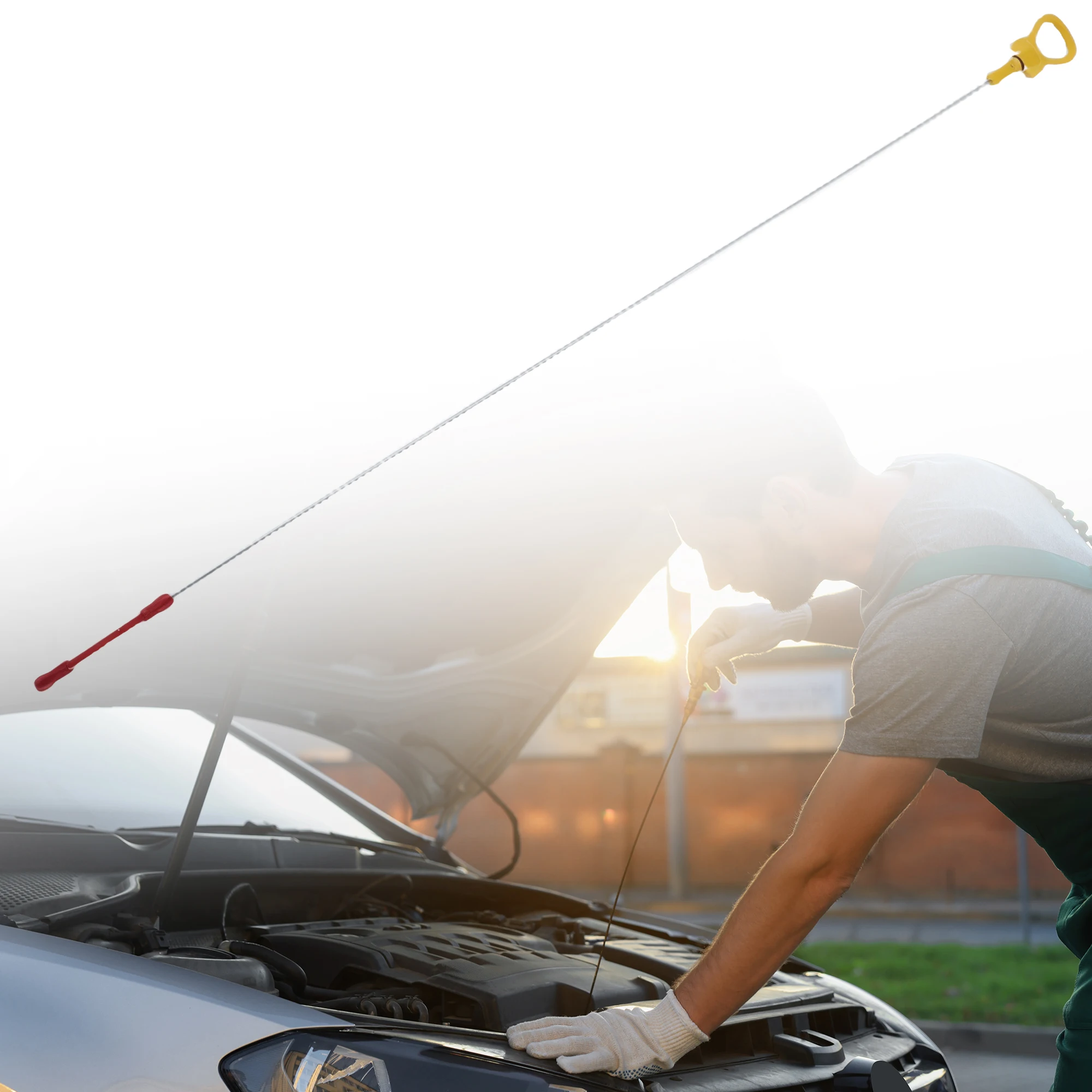 UXCELL Oil Level Indicator Dipstick Tube for Mercedes-Benz E200 E250 E300 E350 2016-2021 for Mercedes Benz GLC250 2015-2021
