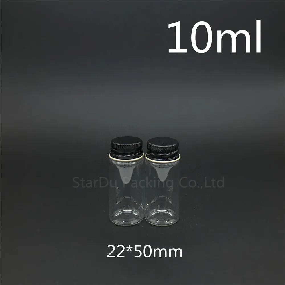 

Free Shipping 50pcs/lot Diameter 22*50mm 10ml Glass Bottle Screw Cap For Vinegar alcohol, carft/storage Candy Bottles