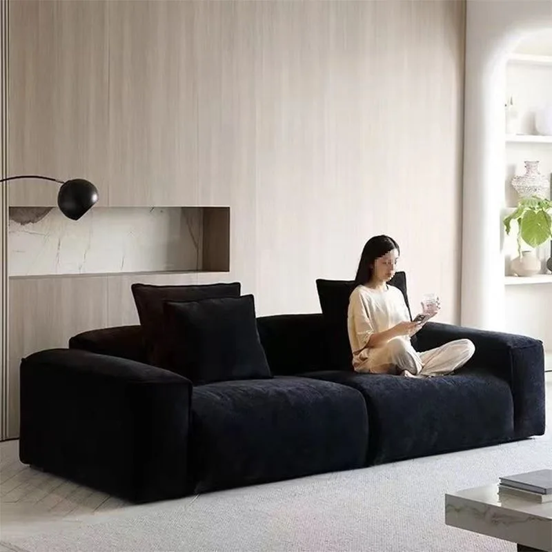 Internet celebrity new, Nordic, large and small apartment, straight row sofa, light luxury modern, Italian minimalism 3