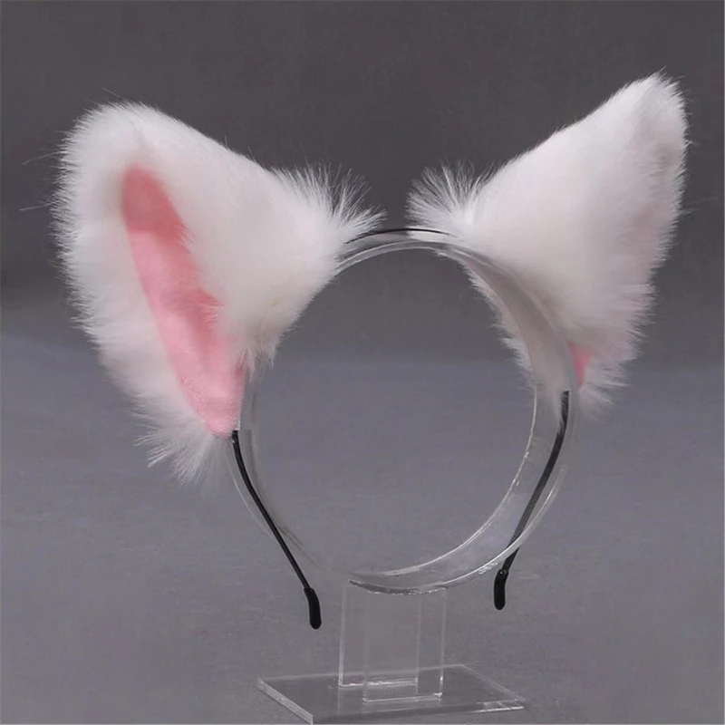 Katzenohren-Stirnband, Fuchs-Stirnband, Kopfschmuck, Weibliche Wolfshunde-Tierohren-Haarnadel, Glocken-Haarnadel, Schmuck, Cosplay-Dekoration – Detail 6