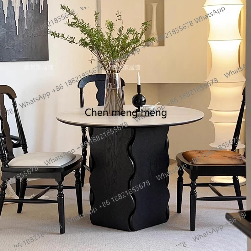 

Nordic Rock Plate Dining Tables France Vintage Creativity Design Round Table Center Dining Room Furnitur Tavoli Da Pranzo