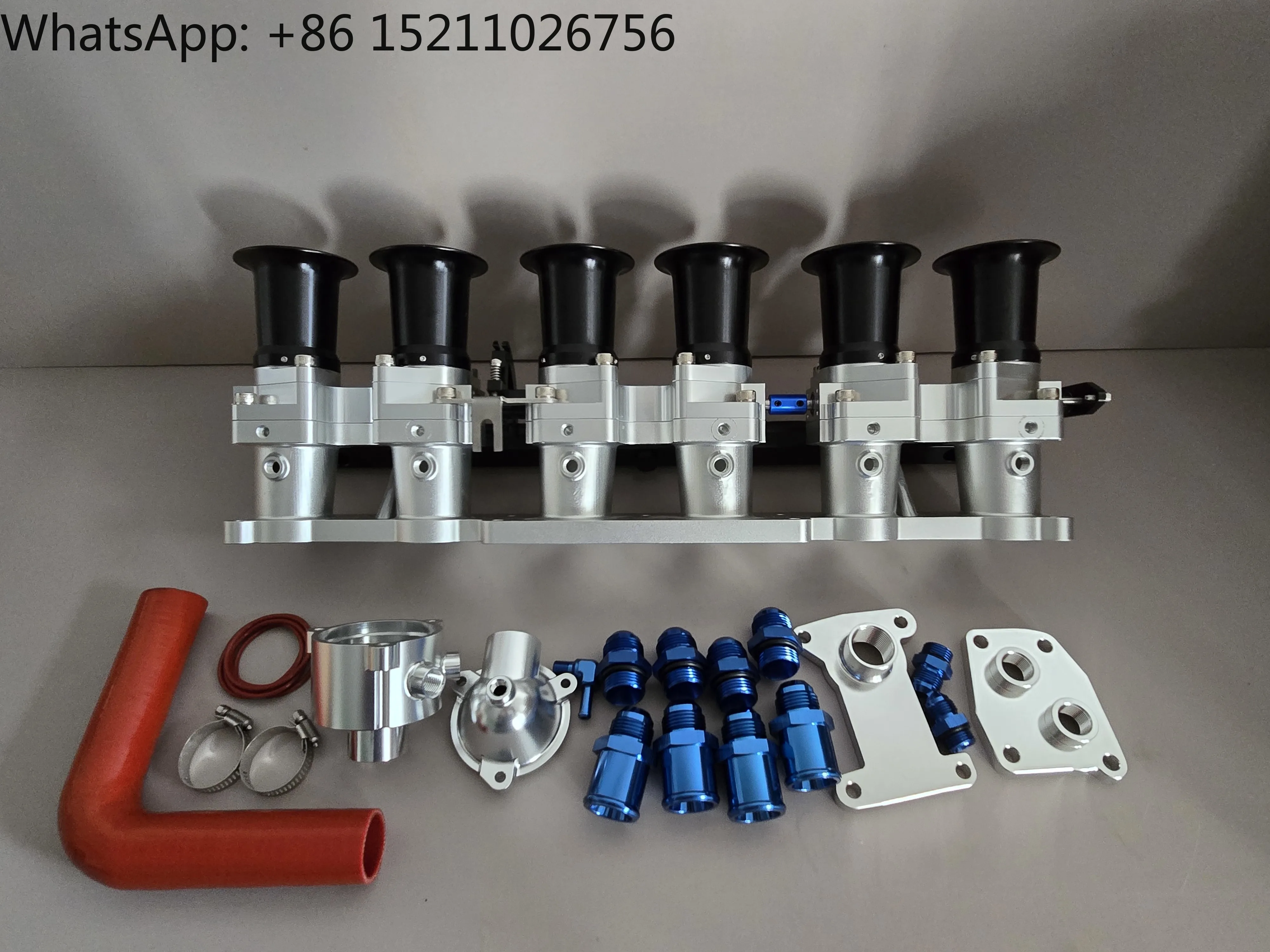 Aluminum 45mm Intake Manifold ITB Set for Mercedes Benz W201 W124 W126 R107 SL R107 SL W463 M103 Individual Throttle Bodies