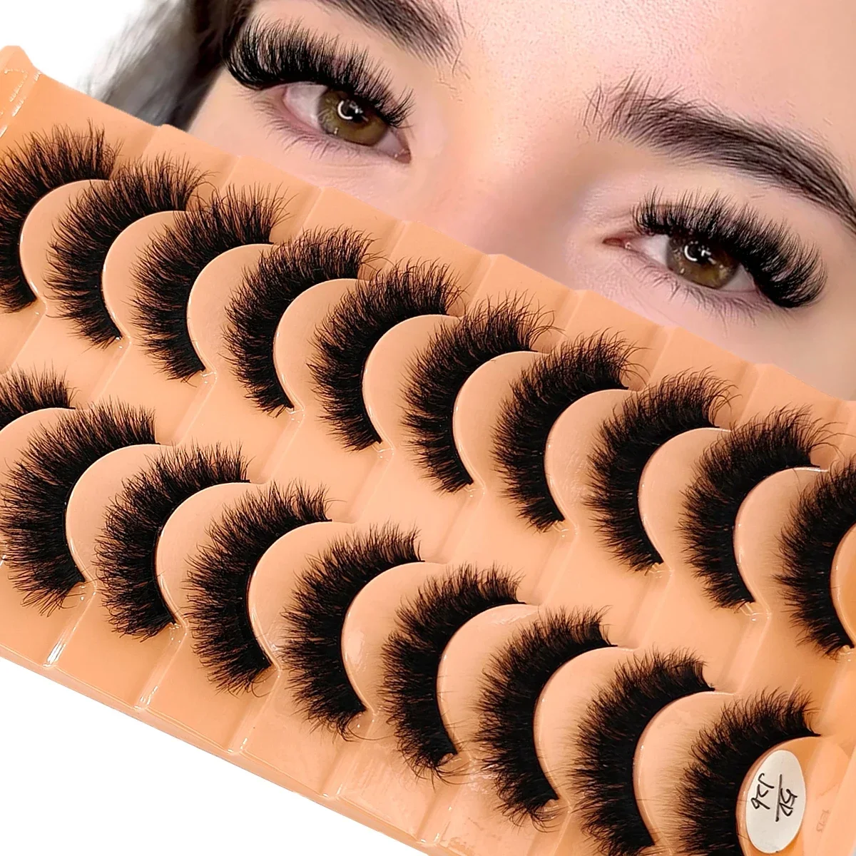 New  Fluffy 3D Mink False Eyelashes 10Pairs Eyelashes Thick HandMade Volume Mink Lashes Faux Cils Natural Fake Lashes