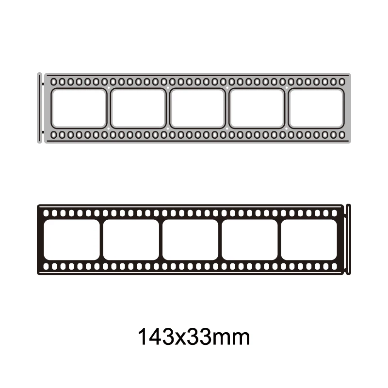 Cinema Film Strip Cutting Dies Disney Punch Diecut for DIY Scrapbooking Embossing Paper Cards Crafts Making New 2022 Arrival