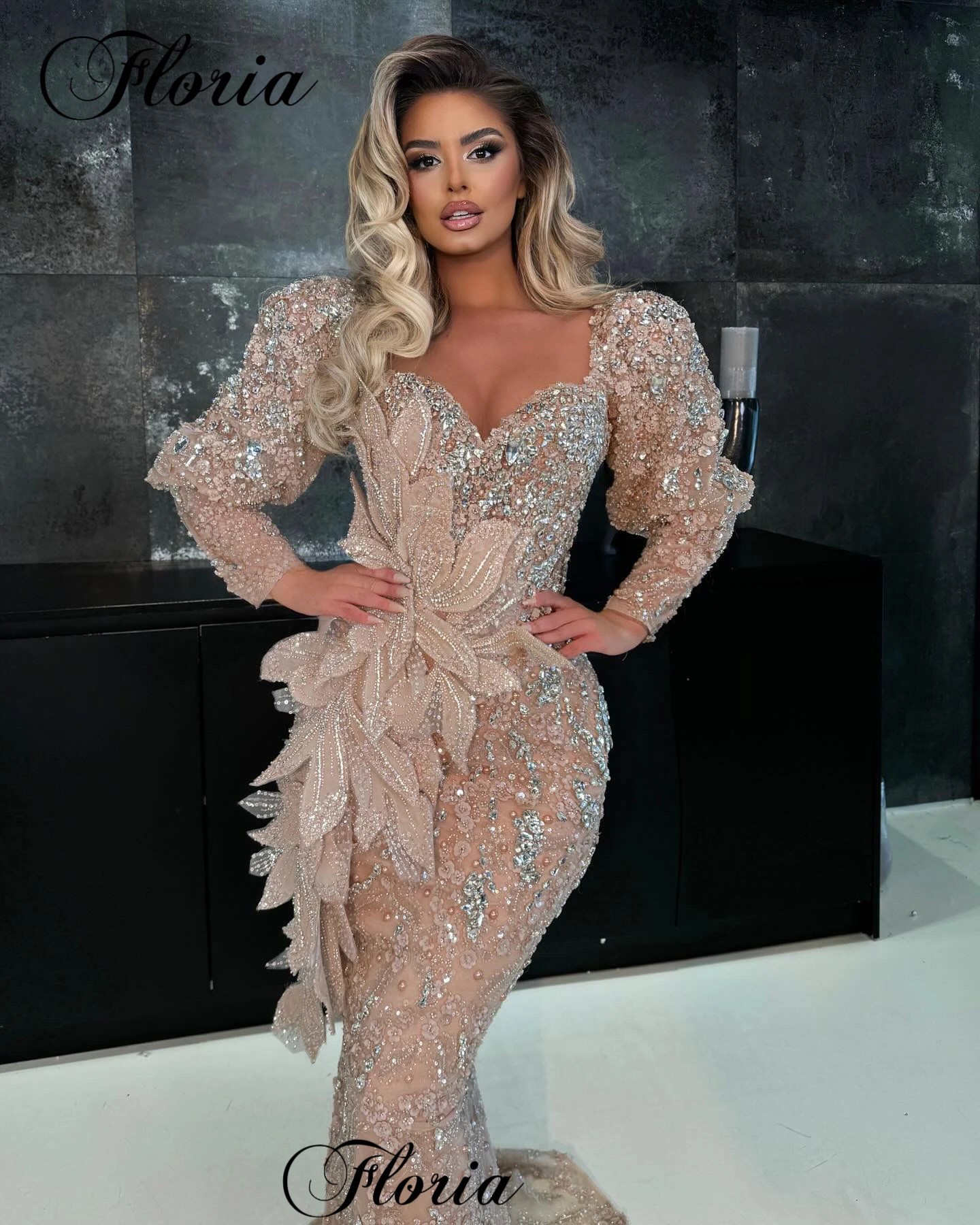 2024 High Fashion Evening Dresses Mermaid Crystals Formal Occasion Dresses Luxury Vestidos Para Mujer Celebrity Dresses Long