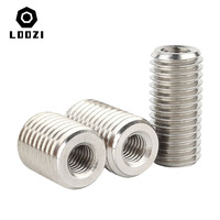 M2 M2.5 M3 M4 M5 M6 M8 M10 M12 M14 M16 304 Stainless Steel Inside Outside Thread Adapter Screw Nuts Insert Sleeve Converter Nut