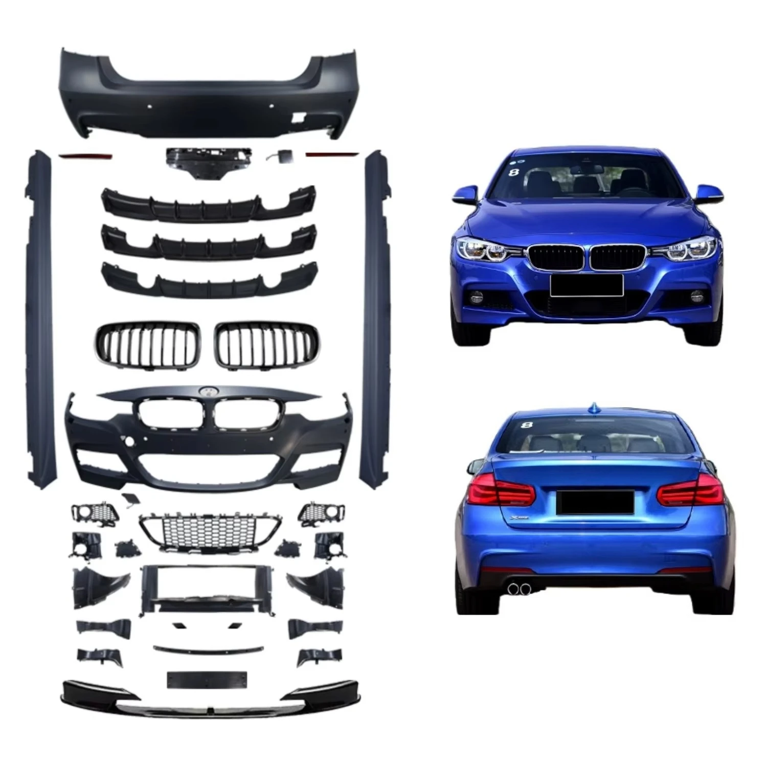 

Wholesale Body Kit for 3 Series F30 F35 2012-2018 - Full Set Including Front Bumper, Rear Bumper,