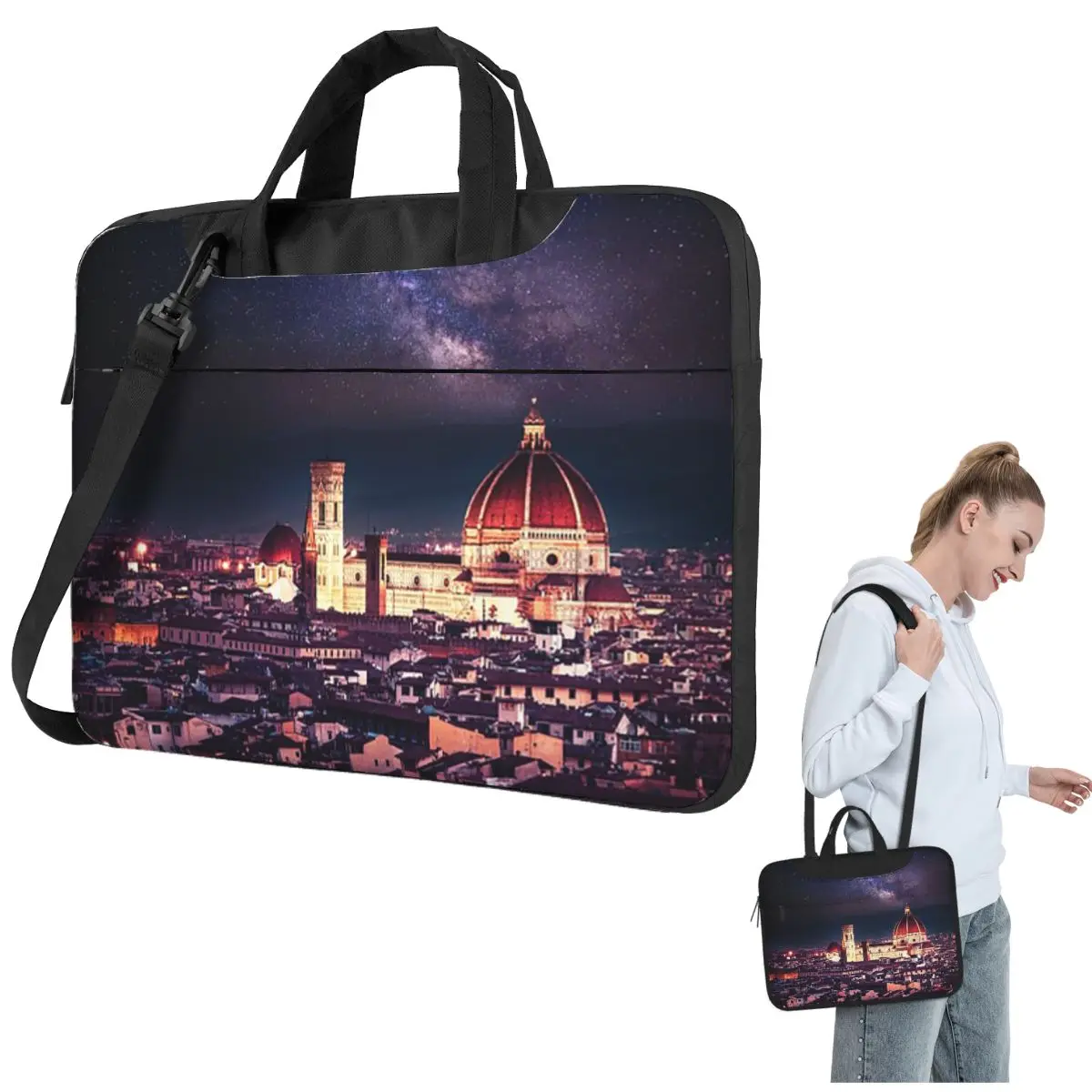 

Firenze Skyline Crossbody Laptop Bag Case Computer Bag Resistant Protective Notebook Pouch for Lenovo