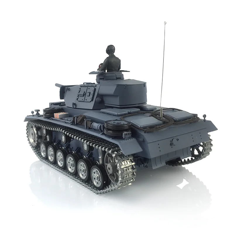 1/16 7.0 HENG LONG FPV Customized Panzer III L RTR RC Tank 3848 Metal Track Wheel Remote Control Car TH17346-SMT4