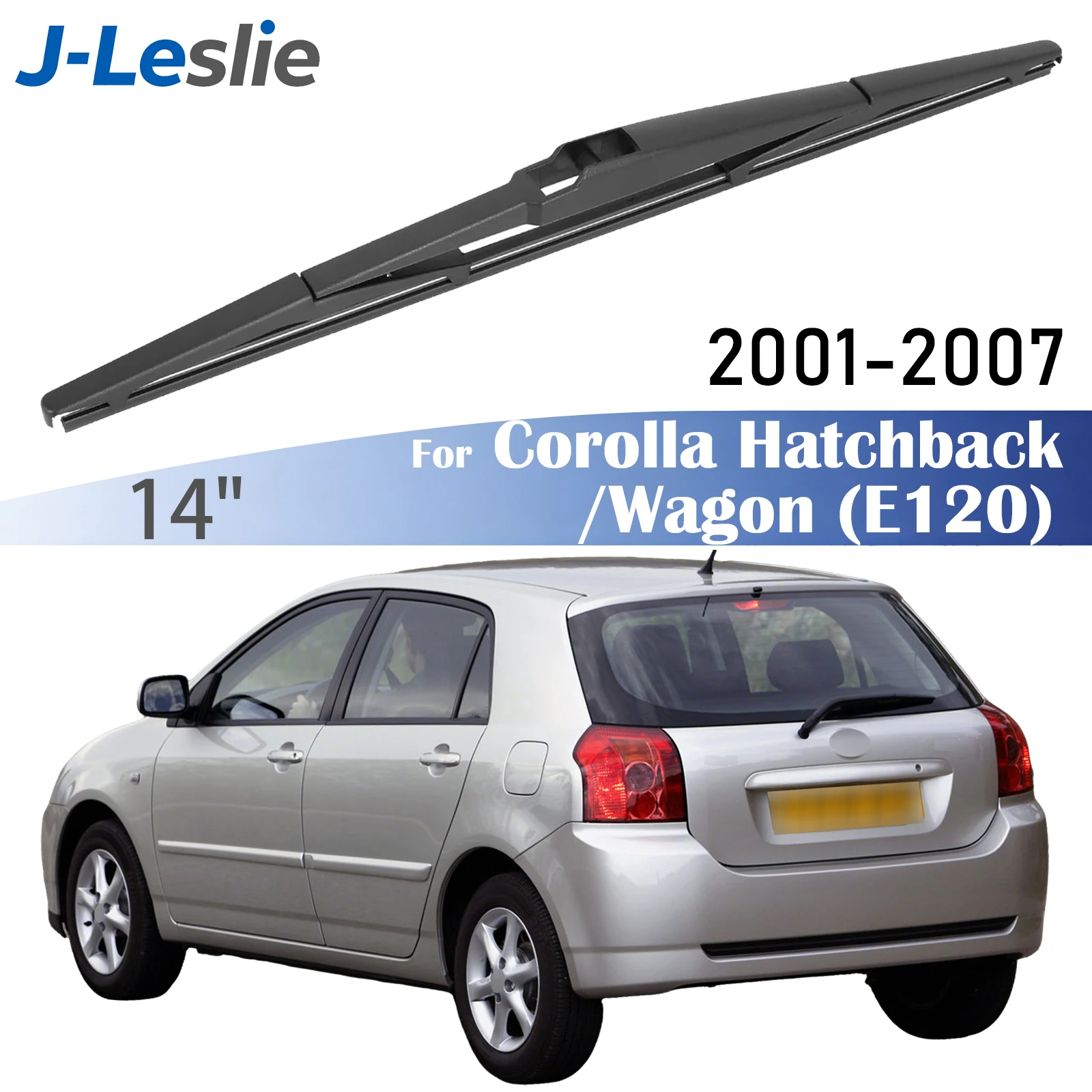 

14" Rear Wiper Blade For Toyota Corolla Hatchback Wagon E120 2001-2007 Windshield Windscreen Wipers Washer Window Rain Brushes