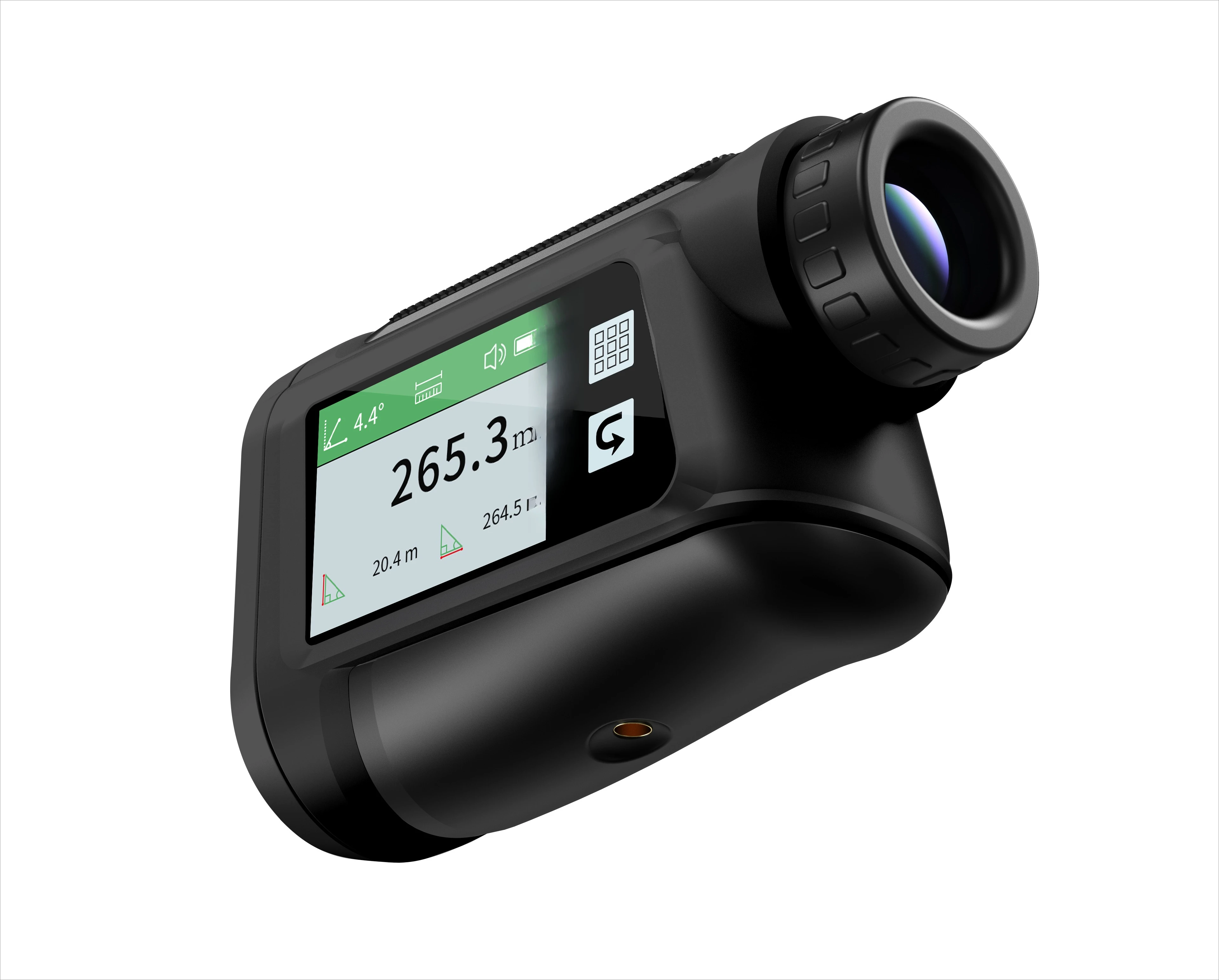600M Golf Rangefinder with Big Side Screen and Smart Voice Broadcast Distance Meter Laser