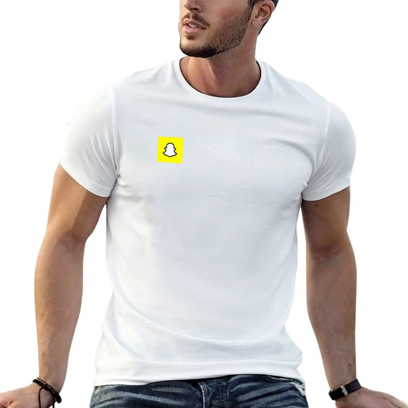 

snapchat T-Shirt man t shirts for men casual anime tshirt T-Shirt