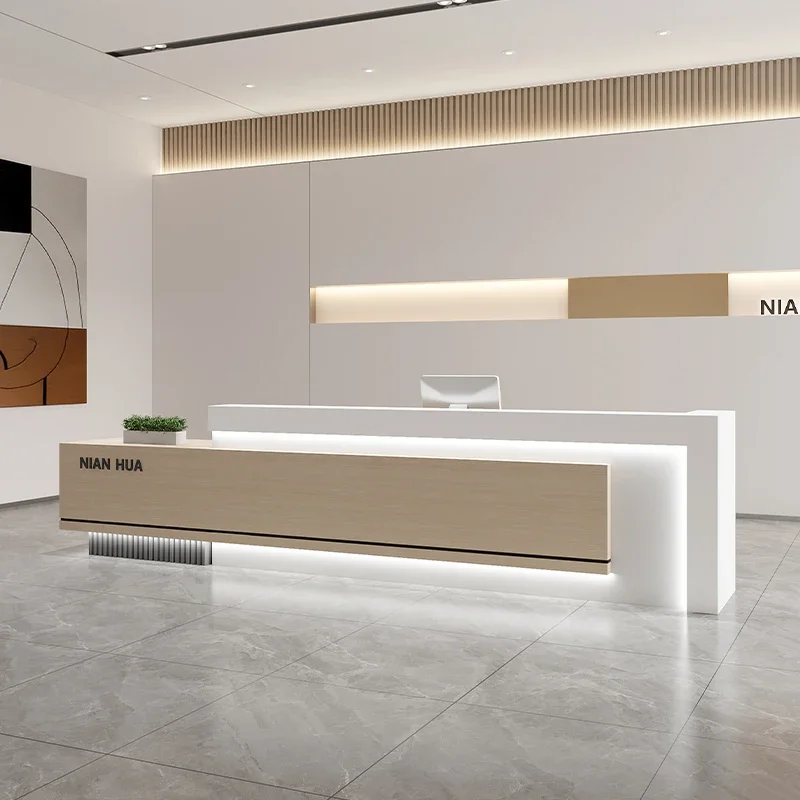 Design Welcome Reception Desks Adult High Quality Service Commericial Reception Desks home Modern Muebles Schreibtisch Furniture