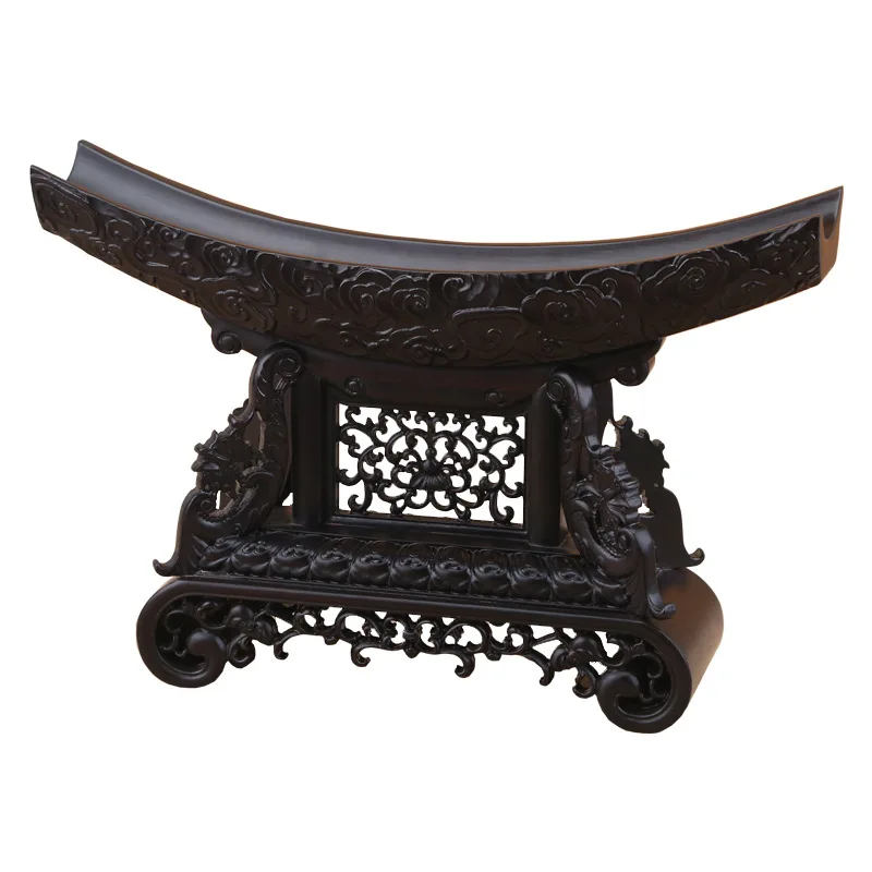 Mahogany carving handicrafts knife Tuobao sword holder red sandalwood ivory holder base horn support frame solid wood ornament