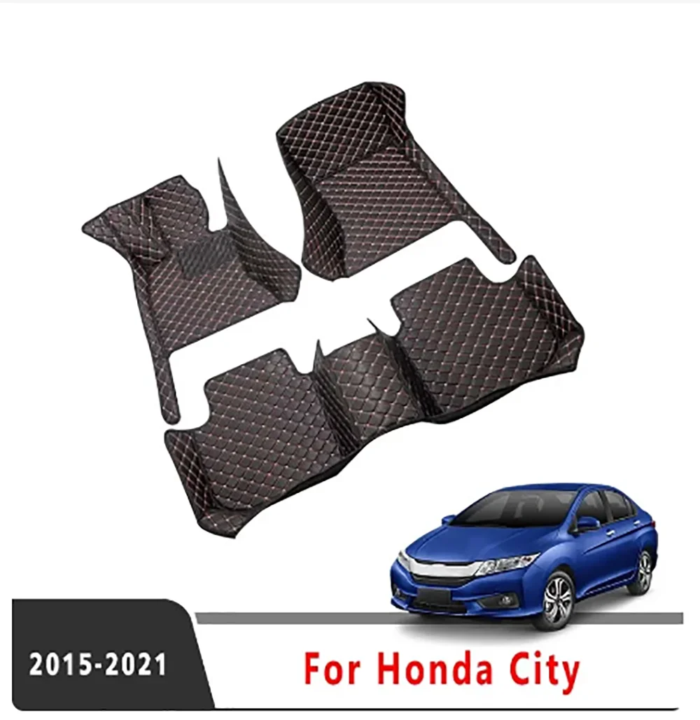 

Для Honda City 2021 2020 2019 2018 2017 2016 2015 внутренние водонепроницаемые чехлы аксессуары для автостайлинга ковры автомобильные коврики