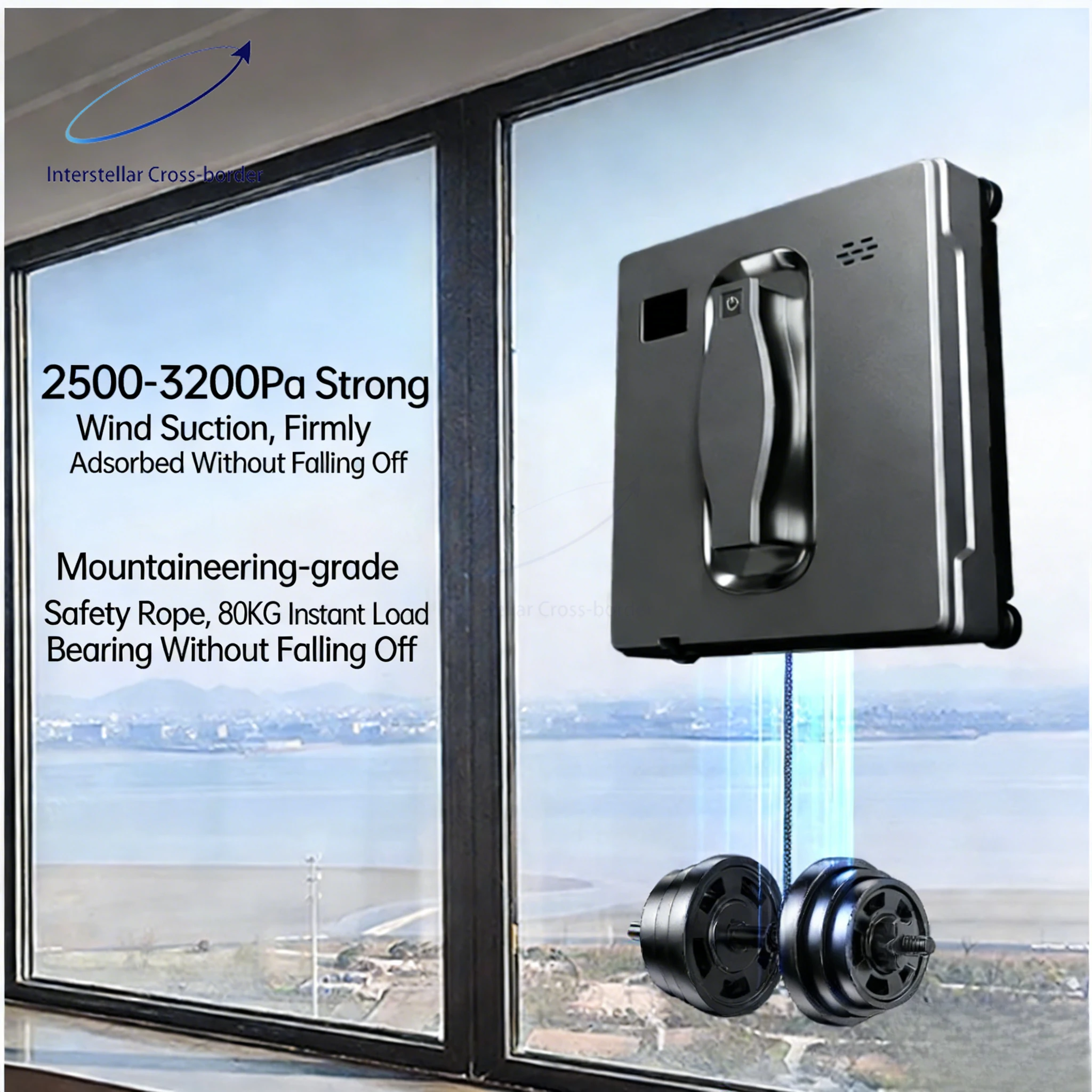 

Smart Automatic Window Cleaning Robot Electric Double‑Sided Glass Wiper High‑Rise Building Effortless Home Cleaner Tool