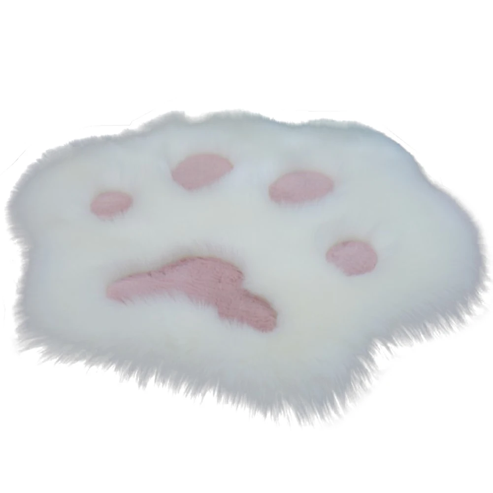 Cat Claw Fluffy Long Hair Rug Cute Seat Cushion Home Decoration Kawaii Children Bedroom Carpet Cute Room Decor Cloakroom Mat