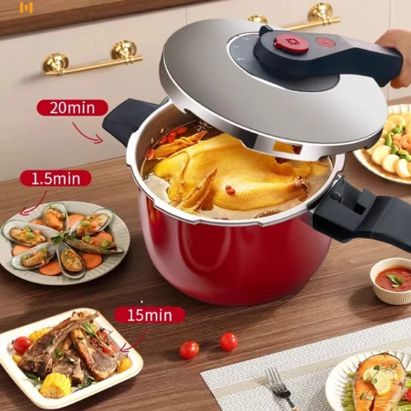 304 Stainless Steel Pressure Cookers Household Gas Induction Cooker General Non-stick Pressure Cooker Safety Explosion-Proof Pot