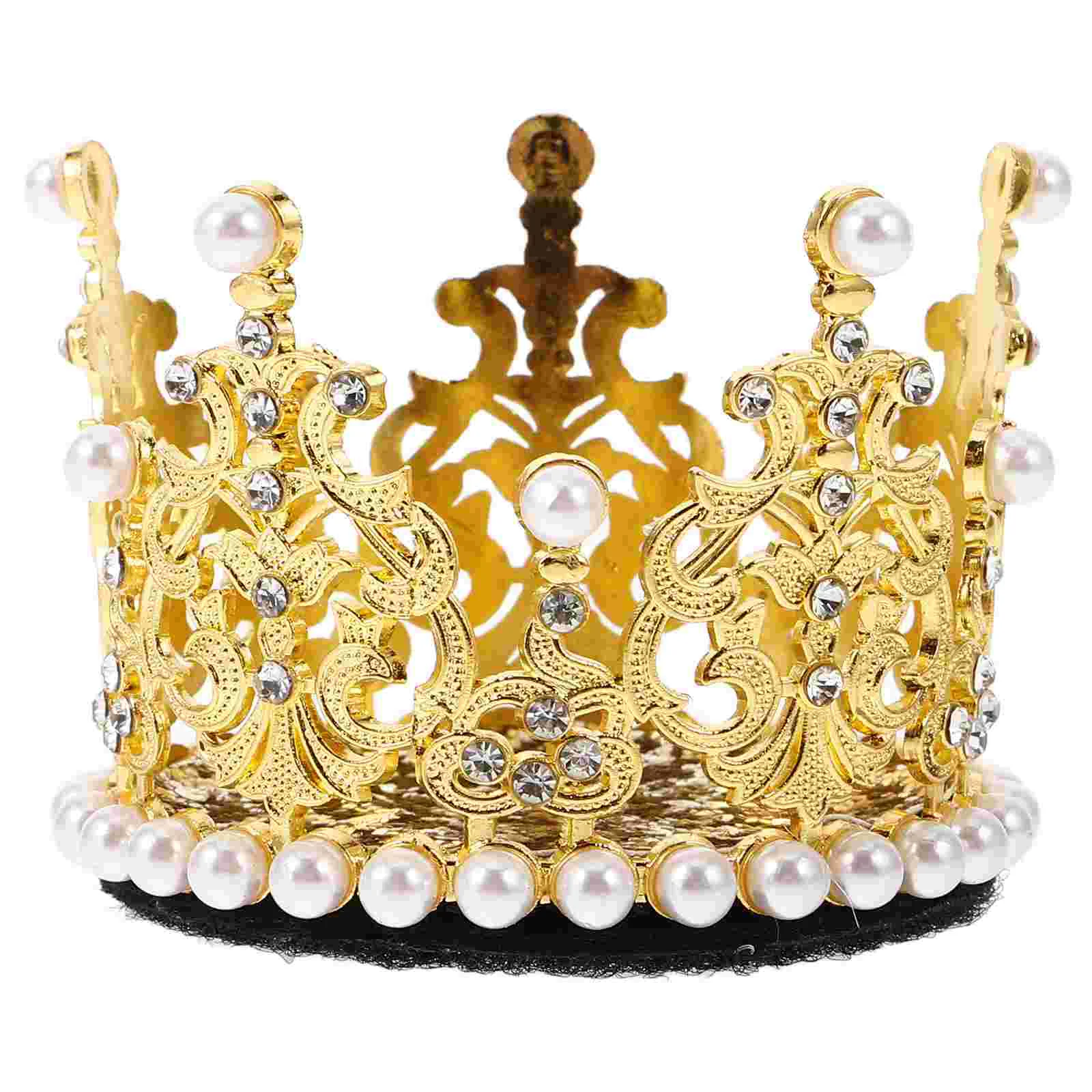 Crown Decoration Mini Rhinestone Crown Adornment for Motorcycle Electric Bike Ski Cute Easy Install Accessories