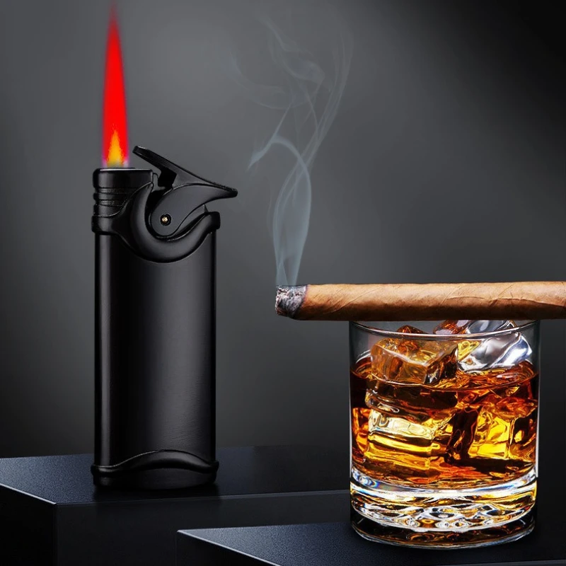 

Creative Owl Torch Butane Gas Lighter Metal Spray Gun Red Jet Flame Compact Turbo Cigar Smoking Accessories Gadgets For Men