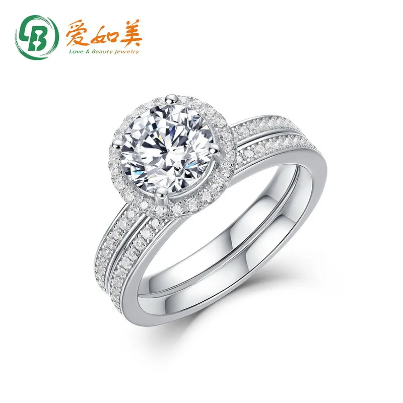 

Atmospheric Mozambique Diamond Ring 18K Gold PT950 Platinum Silver Plated 7-Layer Gold Ring Valentine's Day Birthday Gift