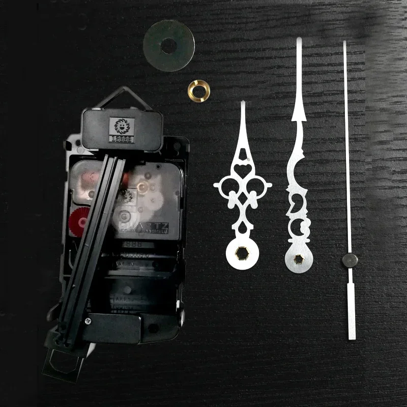 12888 Young Town Screw In Type 4 Kinds Sweep Plastic Movement With Pendulum 9403 Silver Hands Clock Accessory Quartz DIY Kits