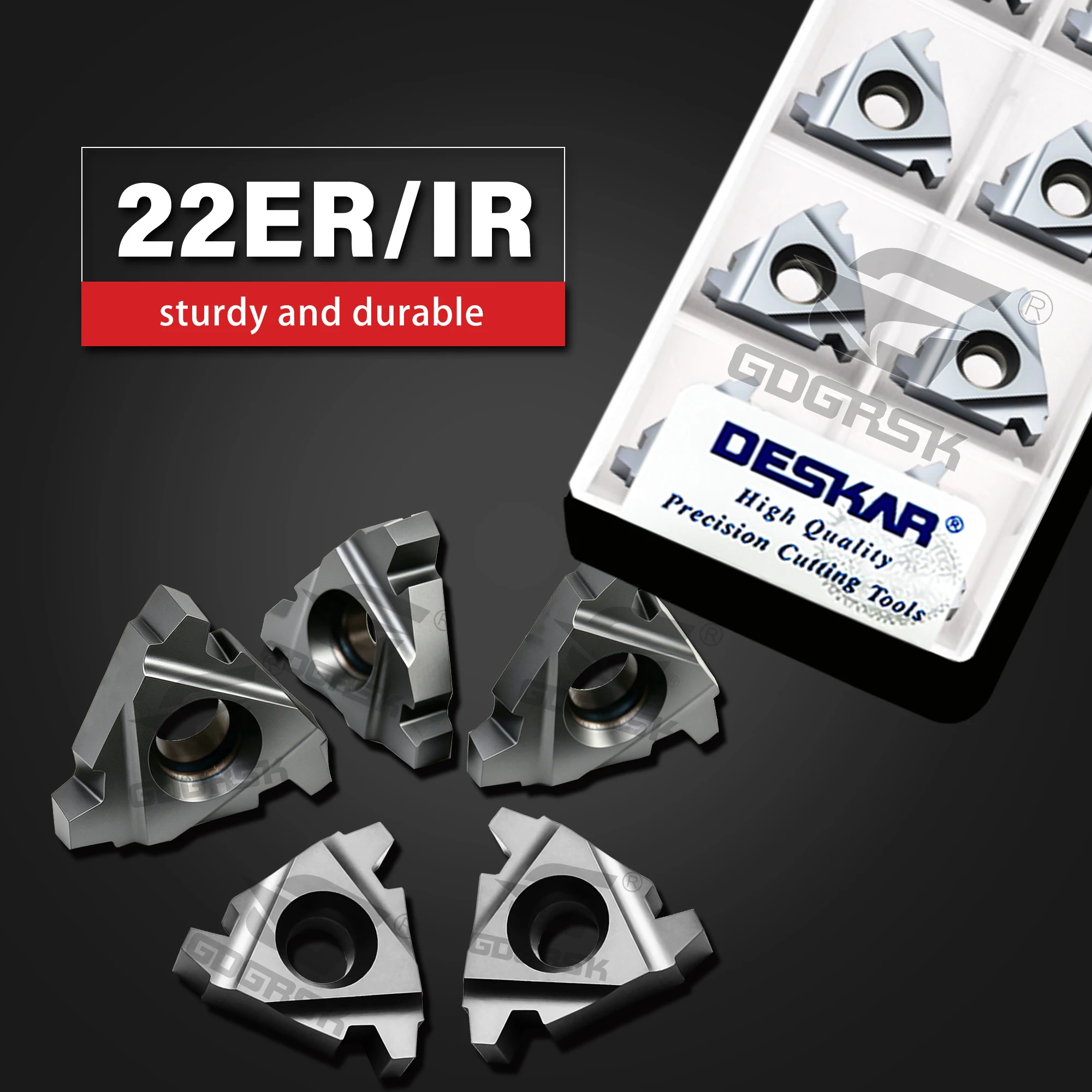 

DESKAR 22ER/IR Series Threading Blade 22ER/IR 4/5/6TR 5ACME LDA Internal And External Thread Blade Universal Material Processing