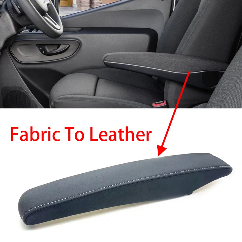 Fabric Upgrade To Leather Front Seat Armrest For Mercedes Benz V Vito Metris Sprinter W447 2014-2021