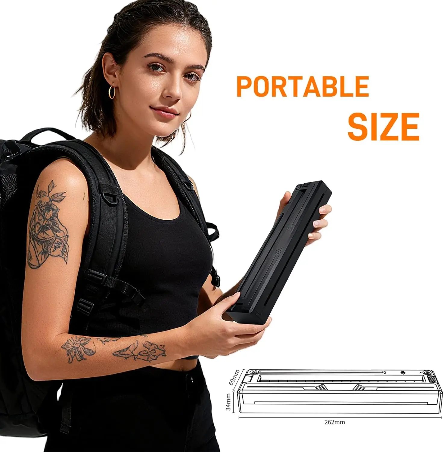 طابعة استنسل الوشم آلة نقل الوشم اللاسلكية آلة نقل الاستنسل الحراري PDF طباعة الصور ناسخة #5